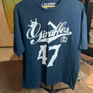 LRG Men's Navy Giraffes 47 Graphic T-Shirt SZ XL